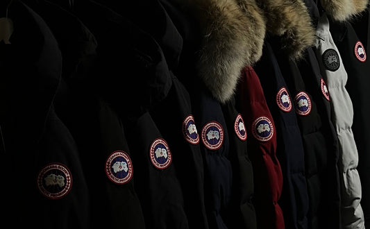 Multiple men's canada goose winter jackets